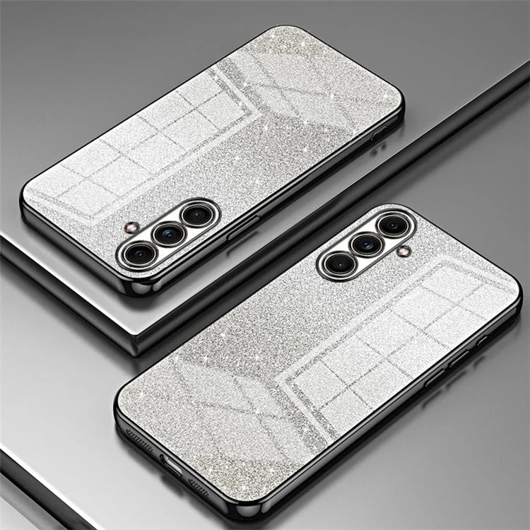 For Samsung Galaxy F55 5G / C55 5G / M55 5G Glitter Cell Phone Case Gradient Electroplated TPU Cover