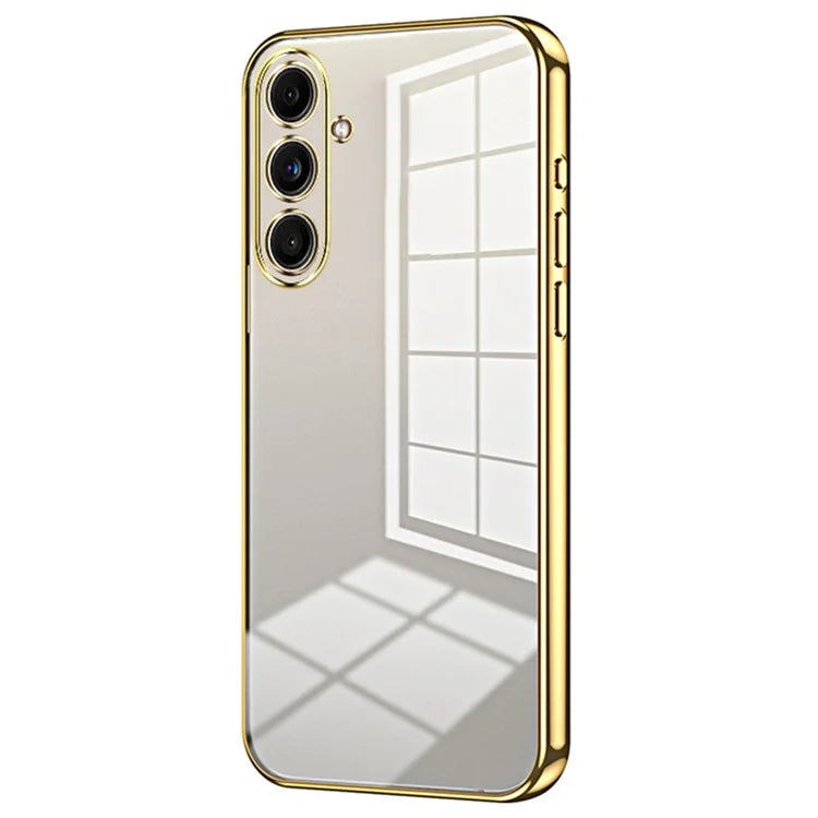 Back Shell for Samsung Galaxy F55 5G / C55 5G / M55 5G Electroplating TPU Cell Phone Case