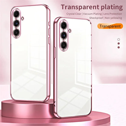 Back Shell for Samsung Galaxy F55 5G / C55 5G / M55 5G Electroplating TPU Cell Phone Case
