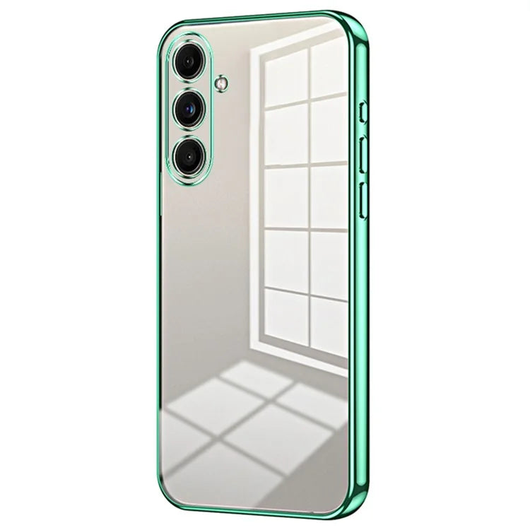 Back Shell for Samsung Galaxy F55 5G / C55 5G / M55 5G Electroplating TPU Cell Phone Case
