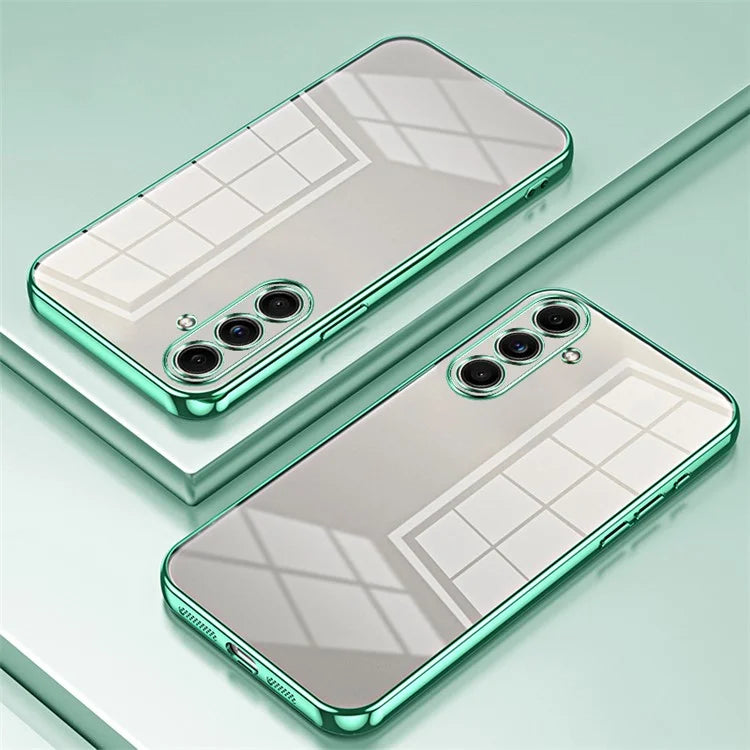 Back Shell for Samsung Galaxy F55 5G / C55 5G / M55 5G Electroplating TPU Cell Phone Case
