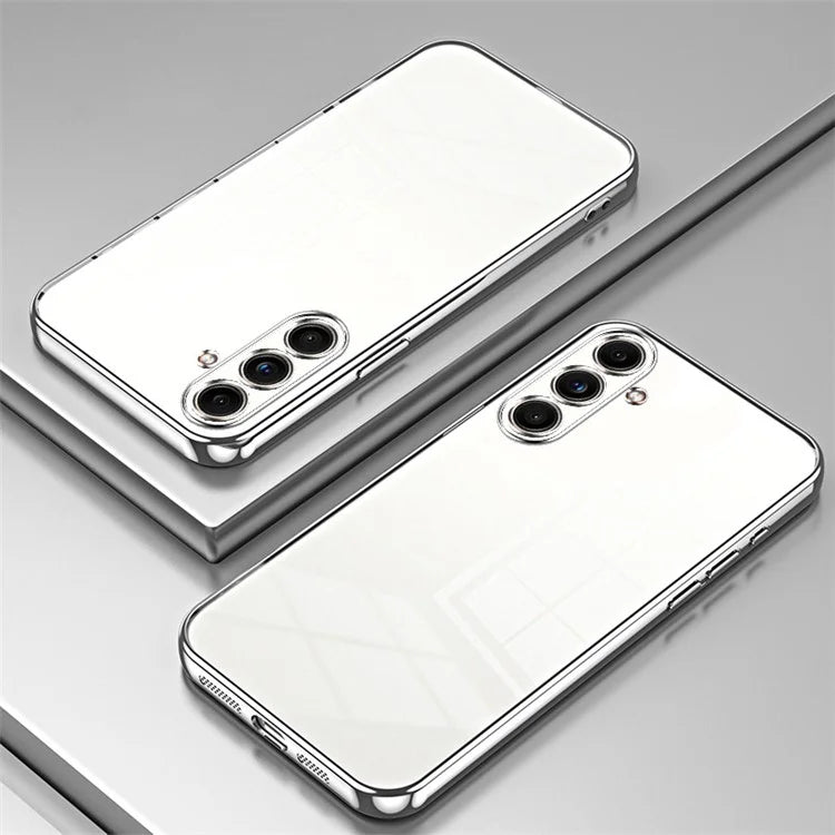 Back Shell for Samsung Galaxy F55 5G / C55 5G / M55 5G Electroplating TPU Cell Phone Case