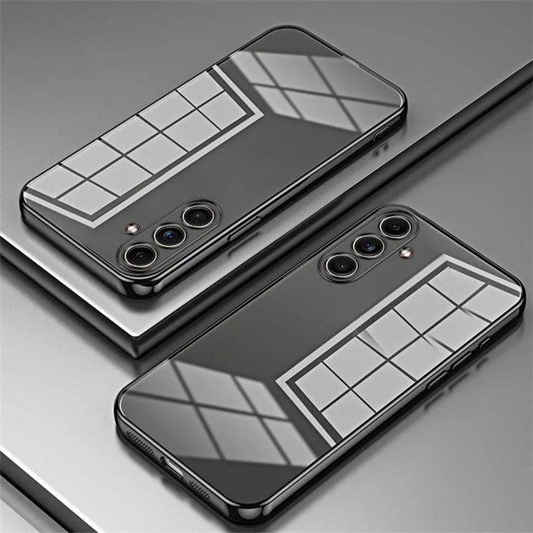 Back Shell for Samsung Galaxy F55 5G / C55 5G / M55 5G Electroplating TPU Cell Phone Case