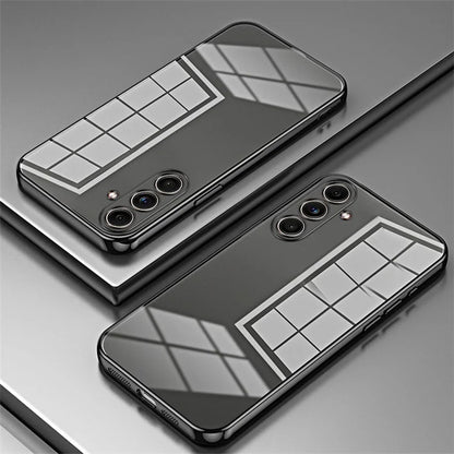 Back Shell for Samsung Galaxy F55 5G / C55 5G / M55 5G Electroplating TPU Cell Phone Case