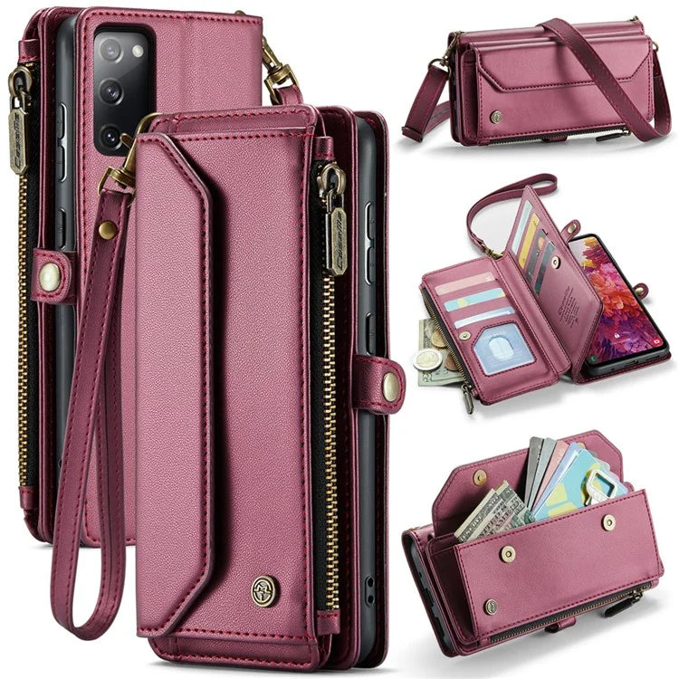 CASEME C36 Series For Samsung Galaxy S20 FE / S20 FE 5G / S20 FE 2022 / S20 Lite Leather Phone Case