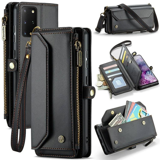 CASEME C36 Series For Samsung Galaxy S20 Plus 5G / 4G Case Crossbody Phone Bag Leather Cover