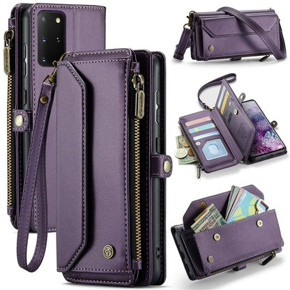 CASEME C36 Series For Samsung Galaxy S20 Plus 5G / 4G Case Crossbody Phone Bag Leather Cover