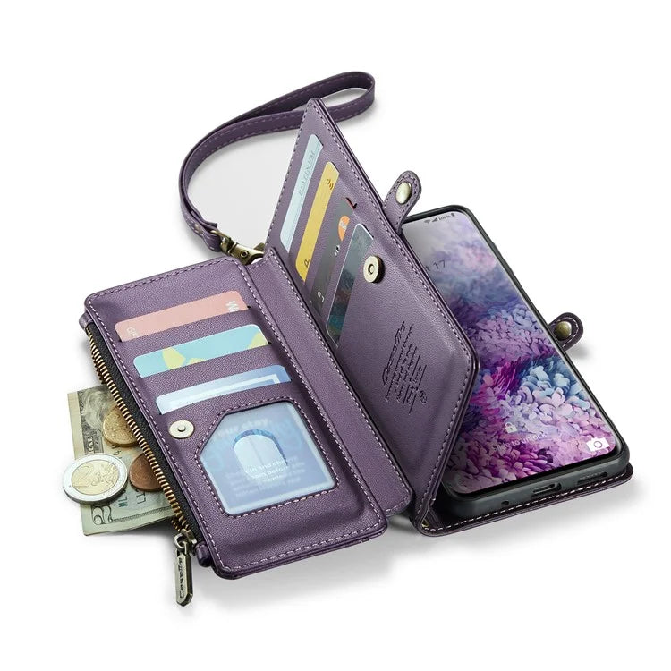 CASEME C36 Series For Samsung Galaxy S20 Plus 5G / 4G Case Crossbody Phone Bag Leather Cover
