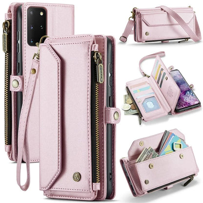CASEME C36 Series For Samsung Galaxy S20 Plus 5G / 4G Case Crossbody Phone Bag Leather Cover