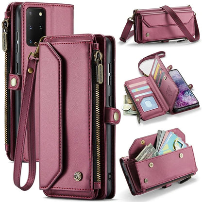 CASEME C36 Series For Samsung Galaxy S20 Plus 5G / 4G Case Crossbody Phone Bag Leather Cover