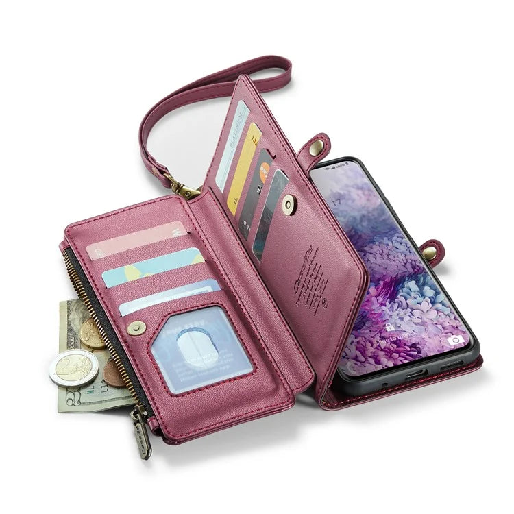 CASEME C36 Series For Samsung Galaxy S20 Plus 5G / 4G Case Crossbody Phone Bag Leather Cover