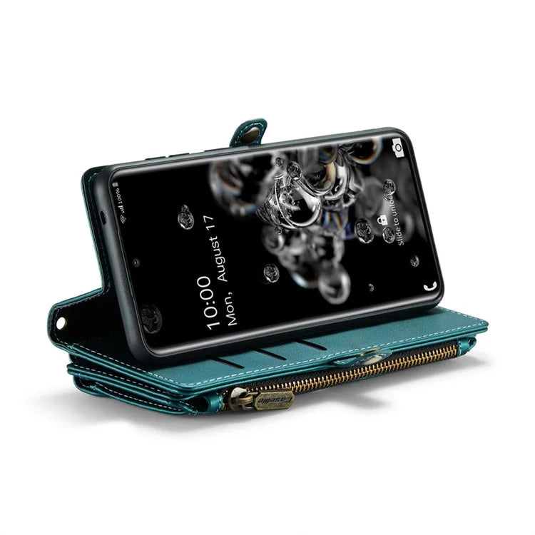 CASEME C36 Series For Samsung Galaxy S20 Ultra Case PU Leather Zipper Wallet Phone Cover