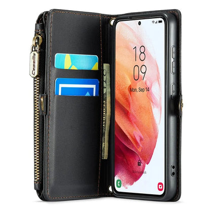CASEME C36 Series For Samsung Galaxy S21 5G / 4G Case RFID Blocking Leather Phone Shoulder Bag