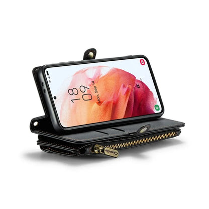 CASEME C36 Series For Samsung Galaxy S21 5G / 4G Case RFID Blocking Leather Phone Shoulder Bag