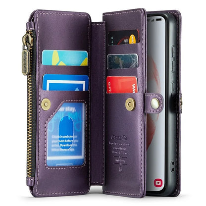CASEME C36 Series For Samsung Galaxy S21 5G / 4G Case RFID Blocking Leather Phone Shoulder Bag