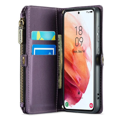 CASEME C36 Series For Samsung Galaxy S21 5G / 4G Case RFID Blocking Leather Phone Shoulder Bag