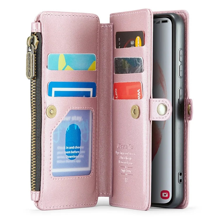 CASEME C36 Series For Samsung Galaxy S21 5G / 4G Case RFID Blocking Leather Phone Shoulder Bag
