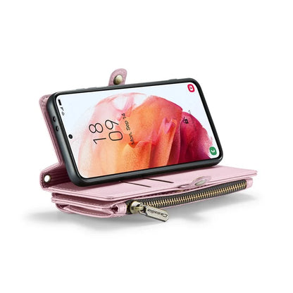 CASEME C36 Series For Samsung Galaxy S21 5G / 4G Case RFID Blocking Leather Phone Shoulder Bag