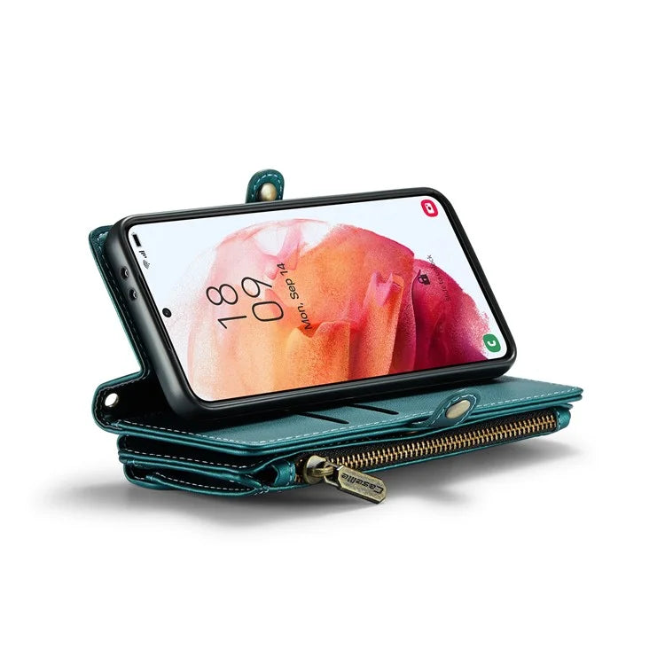 CASEME C36 Series For Samsung Galaxy S21 5G / 4G Case RFID Blocking Leather Phone Shoulder Bag