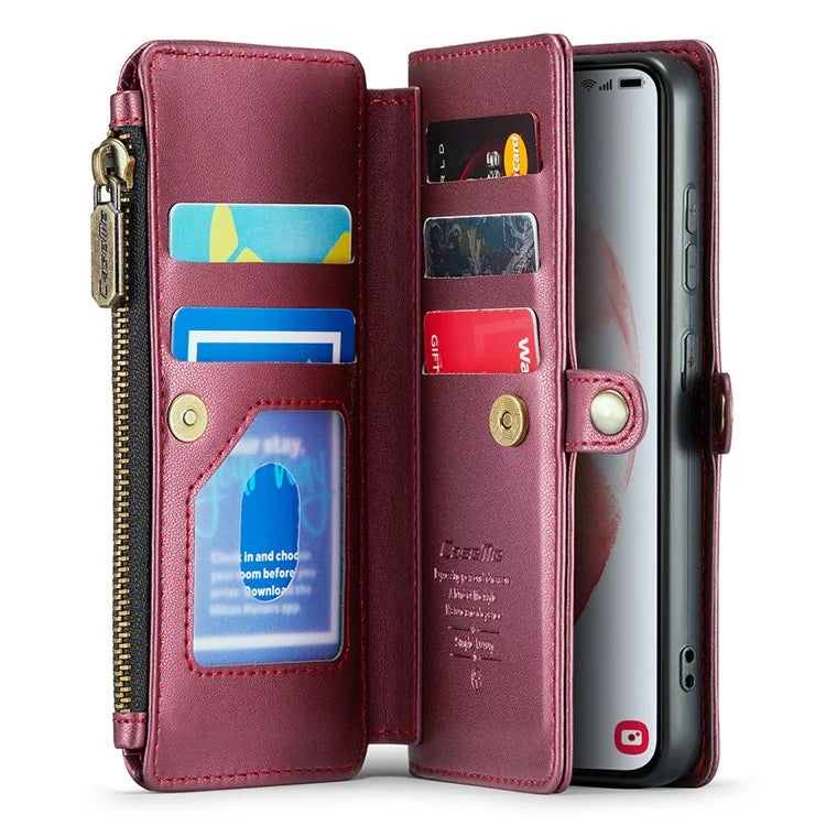 CASEME C36 Series For Samsung Galaxy S21 5G / 4G Case RFID Blocking Leather Phone Shoulder Bag