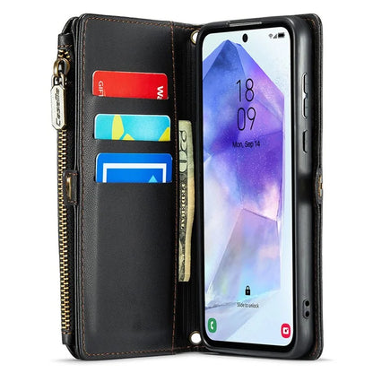 CASEME C36 Series For Samsung Galaxy A55 5G Case PU Leather Phone Purse Bag