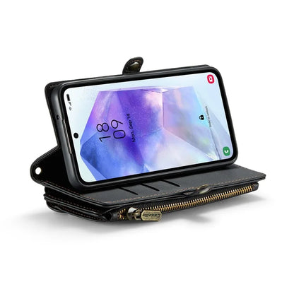 CASEME C36 Series For Samsung Galaxy A55 5G Case PU Leather Phone Purse Bag