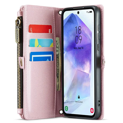 CASEME C36 Series For Samsung Galaxy A55 5G Case PU Leather Phone Purse Bag