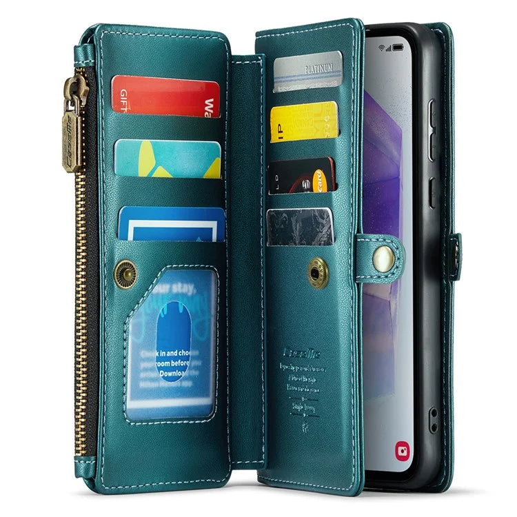 CASEME C36 Series For Samsung Galaxy A55 5G Case PU Leather Phone Purse Bag