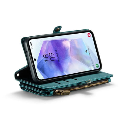 CASEME C36 Series For Samsung Galaxy A55 5G Case PU Leather Phone Purse Bag