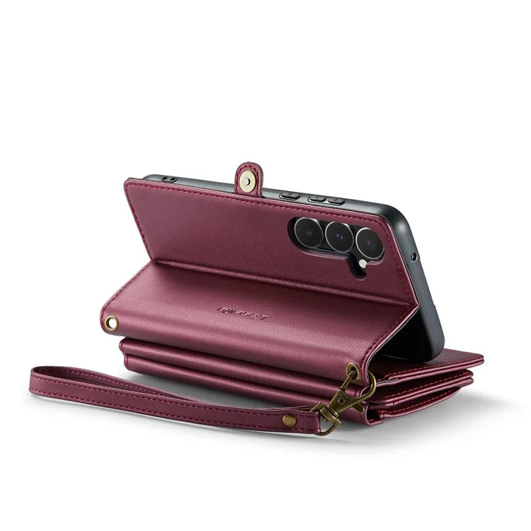CASEME C36 Series For Samsung Galaxy A55 5G Case PU Leather Phone Purse Bag