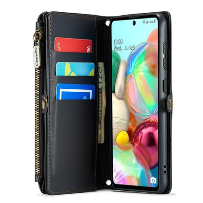 CASEME C36 Series For Samsung Galaxy A71 4G SM-A715 Case PU Leather Wallet Phone Cover with Straps