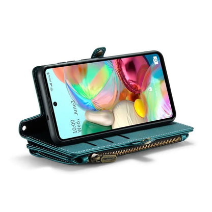 CASEME C36 Series For Samsung Galaxy A71 4G SM-A715 Case PU Leather Wallet Phone Cover with Straps