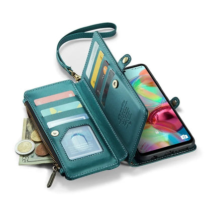 CASEME C36 Series For Samsung Galaxy A71 4G SM-A715 Case PU Leather Wallet Phone Cover with Straps