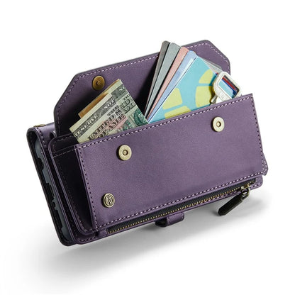CASEME C36 Series For Samsung Galaxy A71 4G SM-A715 Case PU Leather Wallet Phone Cover with Straps