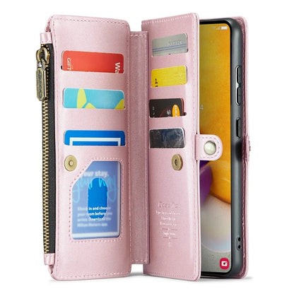 CASEME C36 Series For Samsung Galaxy A72 4G Wallet Case PU Leather Flip Phone Cover with Straps