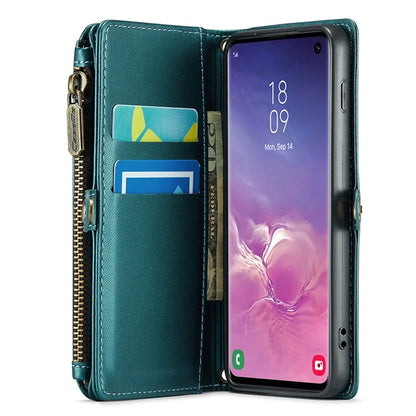 CASEME C36 Series For Samsung Galaxy S10 5G Case RFID Blocking PU Leather Zipper Phone Cover