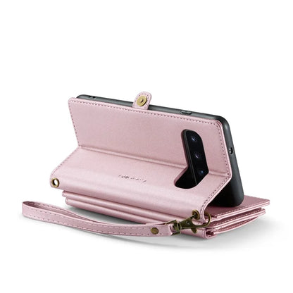 CASEME C36 Series For Samsung Galaxy S10 5G Case RFID Blocking PU Leather Zipper Phone Cover