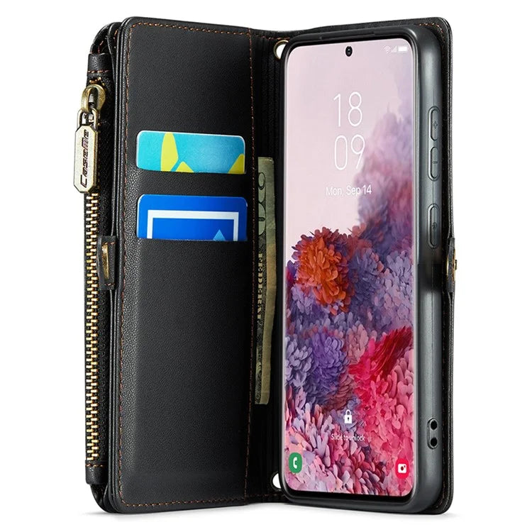 CASEME C36 Series For Samsung Galaxy S20 4G / S20 5G Wallet Case RFID Blocking PU Leather Phone Cover