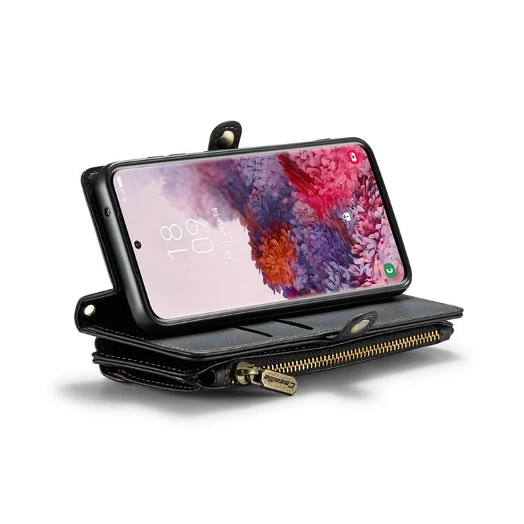 CASEME C36 Series For Samsung Galaxy S20 4G / S20 5G Wallet Case RFID Blocking PU Leather Phone Cover