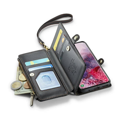 CASEME C36 Series For Samsung Galaxy S20 4G / S20 5G Wallet Case RFID Blocking PU Leather Phone Cover