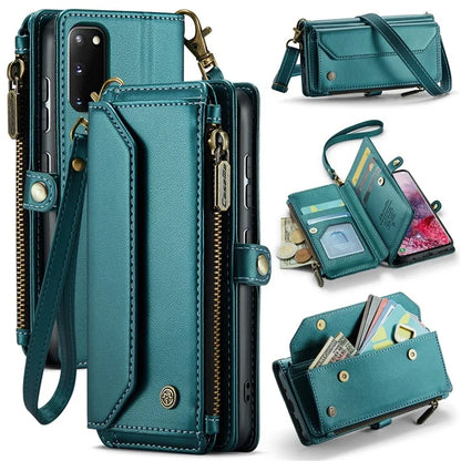 CASEME C36 Series For Samsung Galaxy S20 4G / S20 5G Wallet Case RFID Blocking PU Leather Phone Cover