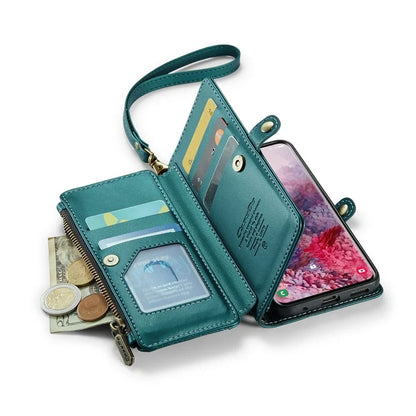 CASEME C36 Series For Samsung Galaxy S20 4G / S20 5G Wallet Case RFID Blocking PU Leather Phone Cover
