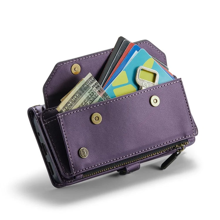 CASEME C36 Series For Samsung Galaxy S20 4G / S20 5G Wallet Case RFID Blocking PU Leather Phone Cover