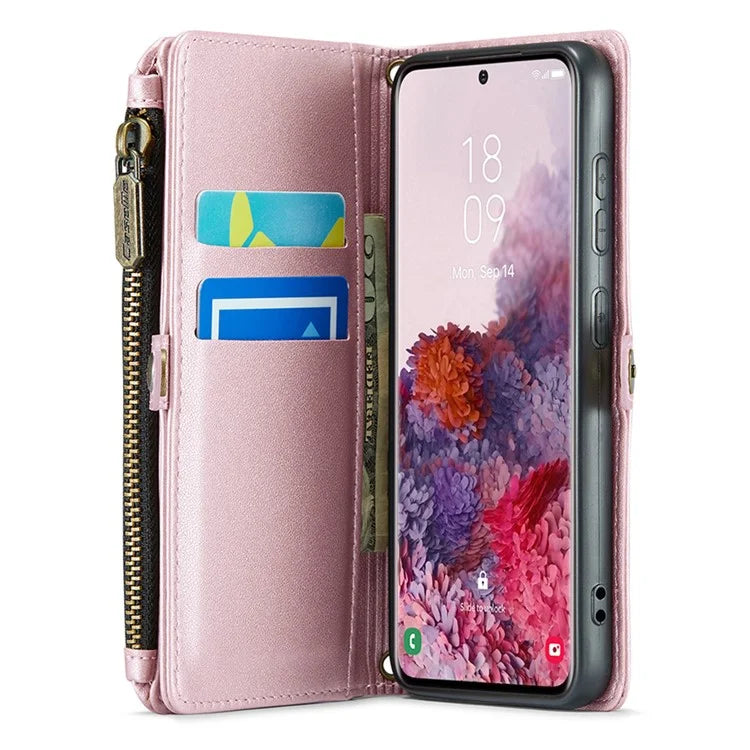 CASEME C36 Series For Samsung Galaxy S20 4G / S20 5G Wallet Case RFID Blocking PU Leather Phone Cover
