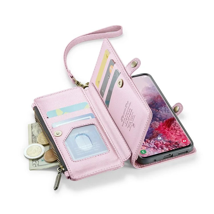 CASEME C36 Series For Samsung Galaxy S20 4G / S20 5G Wallet Case RFID Blocking PU Leather Phone Cover