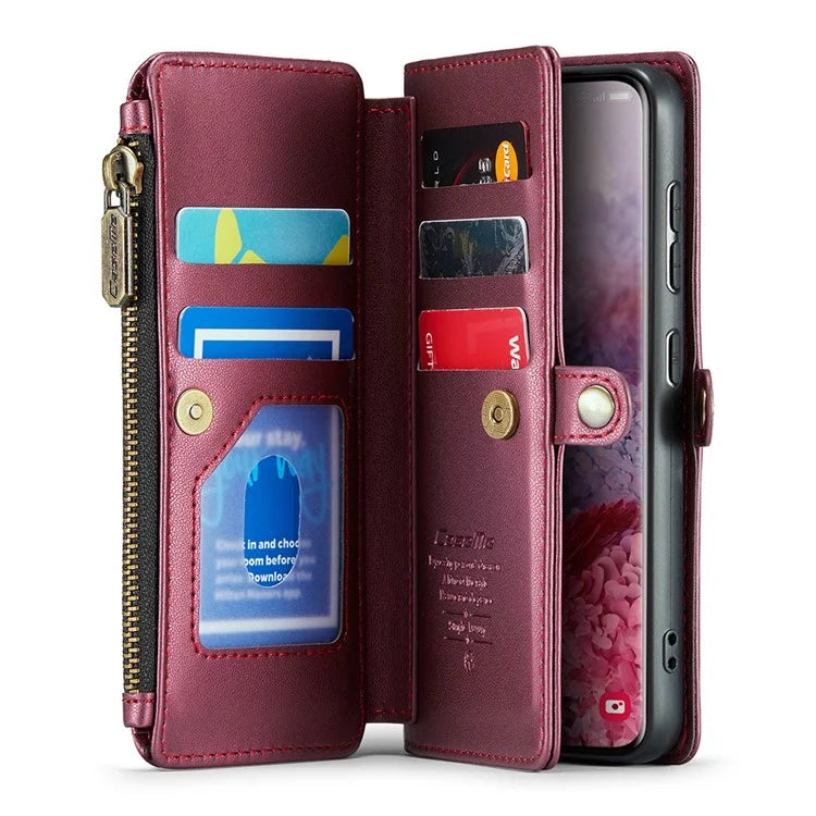 CASEME C36 Series For Samsung Galaxy S20 4G / S20 5G Wallet Case RFID Blocking PU Leather Phone Cover