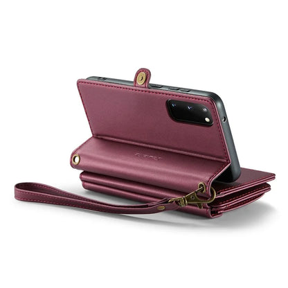CASEME C36 Series For Samsung Galaxy S20 4G / S20 5G Wallet Case RFID Blocking PU Leather Phone Cover