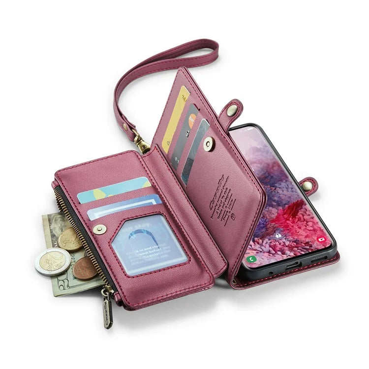 CASEME C36 Series For Samsung Galaxy S20 4G / S20 5G Wallet Case RFID Blocking PU Leather Phone Cover