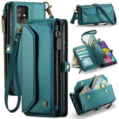 CASEME C36 Series For Samsung Galaxy A51 4G SM-A515 Leather Case Zipper Wallet Phone Cover