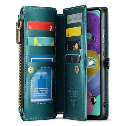 CASEME C36 Series For Samsung Galaxy A51 4G SM-A515 Leather Case Zipper Wallet Phone Cover